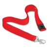 3D Logo Lanyards red